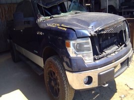 2014 FORD F-150, BLUE, XLT, 3.5L, AT, 4WD, CREW,   F25158